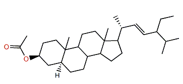 24-Ethyl-5a-cholest-22-en-3b-yl acetate